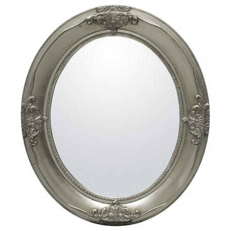 detail Dřevěné stříbrné zrcadlo GD DESIGN