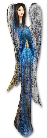 detail Malba anděla v modrém rouchu GD DESIGN