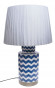 náhled Stolní lampa s modrým dekorem GD DESIGN