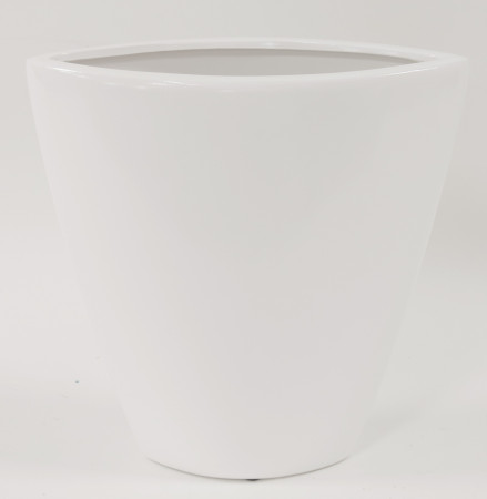 detail Bílá váza keramická GD DESIGN