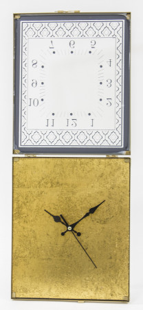 detail Zlaté hodiny se sklem GD DESIGN