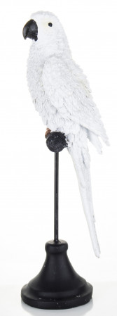 detail Figurka bílý papoušek střední GD DESIGN