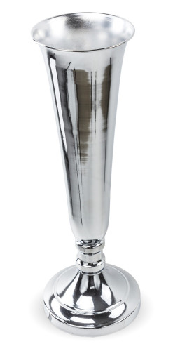 Lesklá stříbrná váza