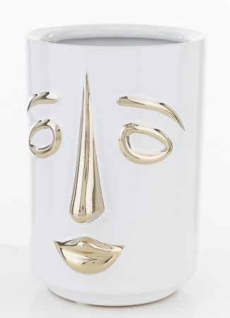 detail Keramická váza zlatý obličej GD DESIGN