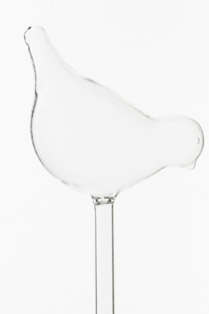 detail Skleněný zápich kuřátko 36 cm GD DESIGN
