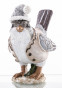 náhled Figurka zimní ptáček s vestou GD DESIGN