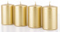 náhled Vánoční svíčky 4 kusy zlaté GD DESIGN
