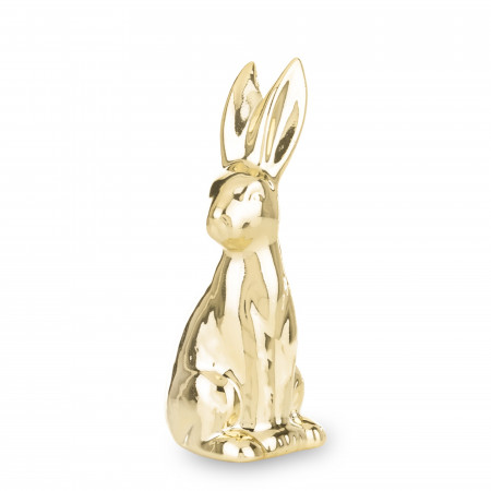 detail Dekorace králík zlatý porcelánový GD DESIGN
