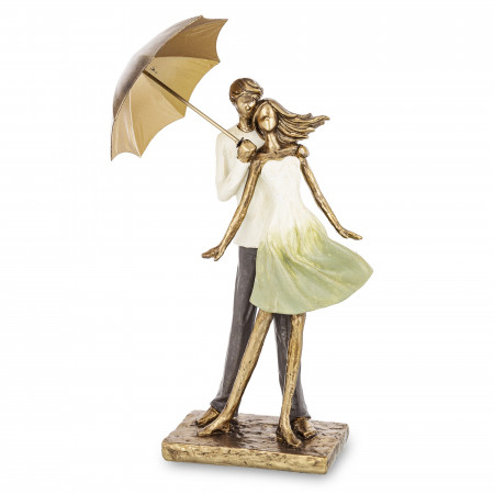 detail Figurka milenců pod deštníkem GD DESIGN