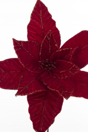 detail Květ vánoční hvězdy červený GD DESIGN