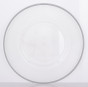 náhled Dekorační talíř plastový se stříbrným okrajem GD DESIGN