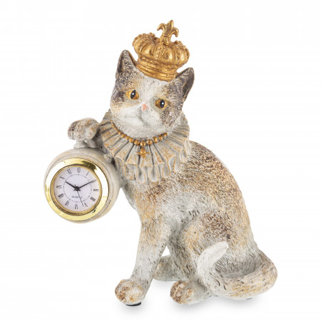 detail Figurka kočička s hodinami GD DESIGN