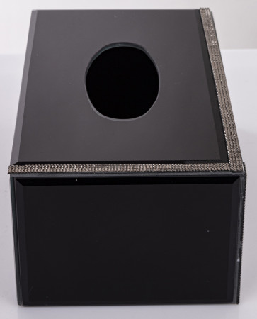 detail Elegantní černá krabička na kapesníky GD DESIGN