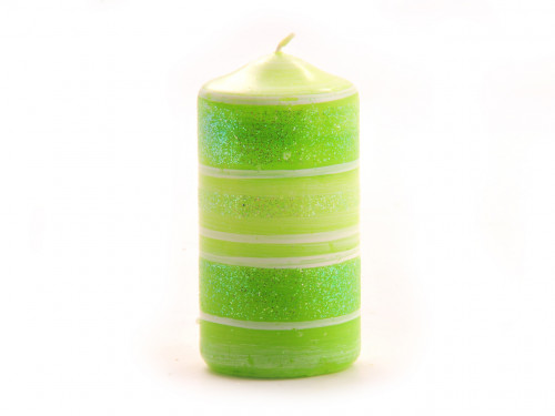 Zelená svíčka Candy