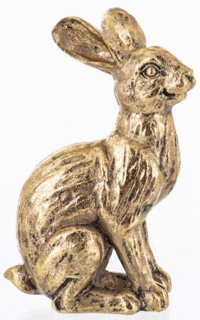 detail Figurka zlatého zajíčka GD DESIGN